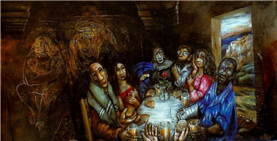 manger avec les p&eacute;cheurs