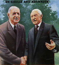 De Gaulle et Adenauer