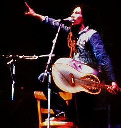 Bob Marley beim Konzert