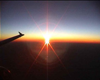 coucher de soleil sur l'Atlantique